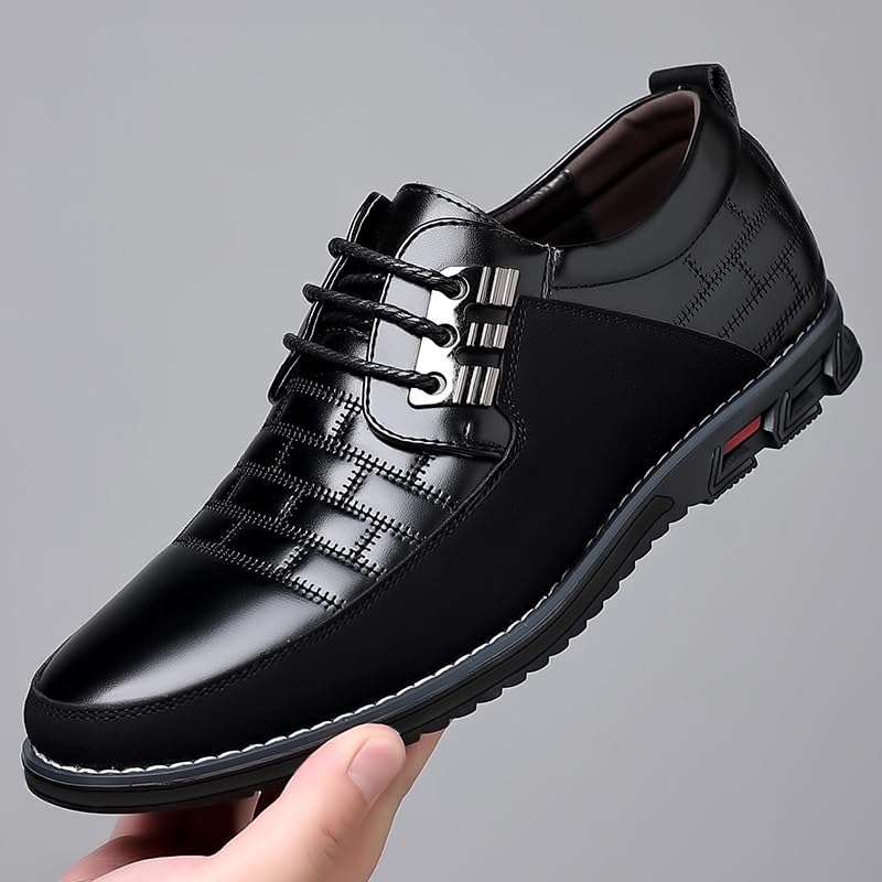 Mens Dress Shoes Comfort Business Casual Oxford Shoes Fashion Dress Sneakers Office Working Walking Leather Shoes3