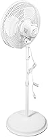 Vista 2 de Midea International Trading FS40-8JCA ventilador de pie oscilante, 3 velocidades, blanco, 16 pulgadas, Blanco