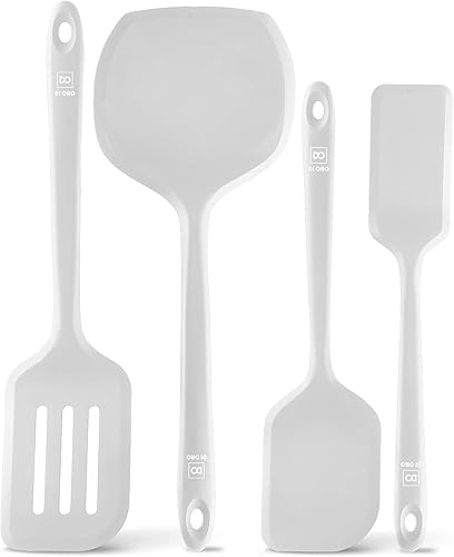 Miniatura 15 de Nuevo juego de espátulas de silicona DI ORO - Espátulas de cocina para utensilios de cocina antiadherentes - Utensilios de cocina para voltear