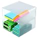 Source One Deluxe Desk Organizer Frosted Acrylic 6x6x6 Inch - Cube (1 Pack, Shelf)