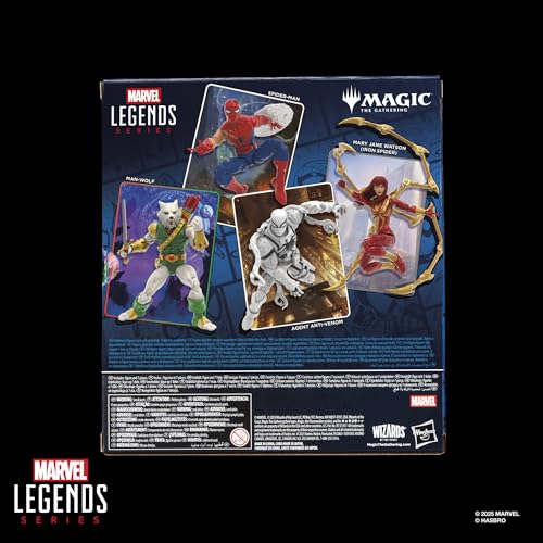 Marvel Legends Series Magic: The Gathering, Figurine Man-Wolf (Spider-Man) avec Carte à Collectionner Premium Exclusive