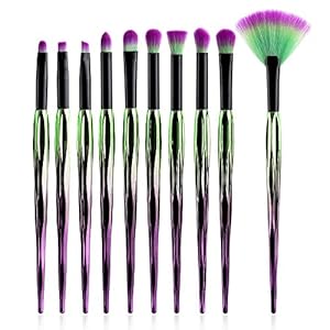 10Pcs Makeup Brushes Set Foundation Powder Eyeshadow Eyeliner Lip Brush Tool en Girls Merchandise