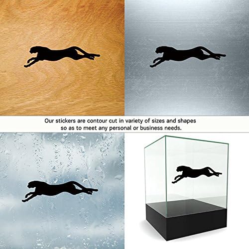 Miniatura 2 de Calcomanía de vinilo con diseño de gatos, colores salvajes y tamaños variantes, para puertas de guepardo, moto, cuatrim, garaje, bicicleta, caza,