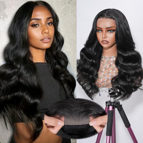 Originea Body Wave Human Hair Wig Wear and Go Glueless Wig Human Hair 9x6 HD Lace Pre Plucked Pre Cut Friendly To Beginners 28 Inch Natural Color Can be Dyed and Bleached