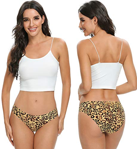 Wealurre Seamless Underwear For Women No Show Panties Soft Stretch Hipster Bikini Underwears 5-Pack thumb #2