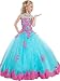 FatefulBridal Girls' Ball Gown Appliques Beads O-neck Pageant DressesF005BU-PK6