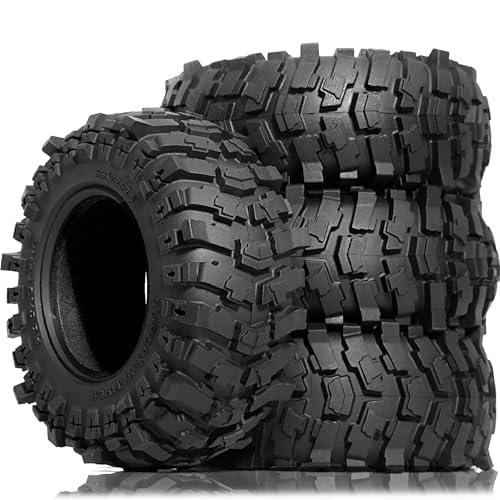 Pneus pour crawler RC 1/10 2.6 pouces en caoutchouc tout-terrain Slingers