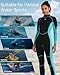 Jsnorklet Womens Wetsuit, 3mm Back Zip Full Wetsuit for Diving Swimming