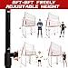 Sturdy and Easy to Set up Volleyball Training Equipment Net,Update Freely Height Adjustable Volleyball Net for Backyard,Portable 11x8FT Net to Improve Spike Service Skill for Indoor and Outdoor