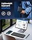 EasyAcc Bluetooth-Tastatur, Kabellose Bluetooth-Tastatur kompatibel mit Windows/Android/iOS Tablet (iPad 10.2/10.9, iPad Pro/Air), mit Hintergrundbeleuchtung QWERTZ Deutsches Layout, Schwarz