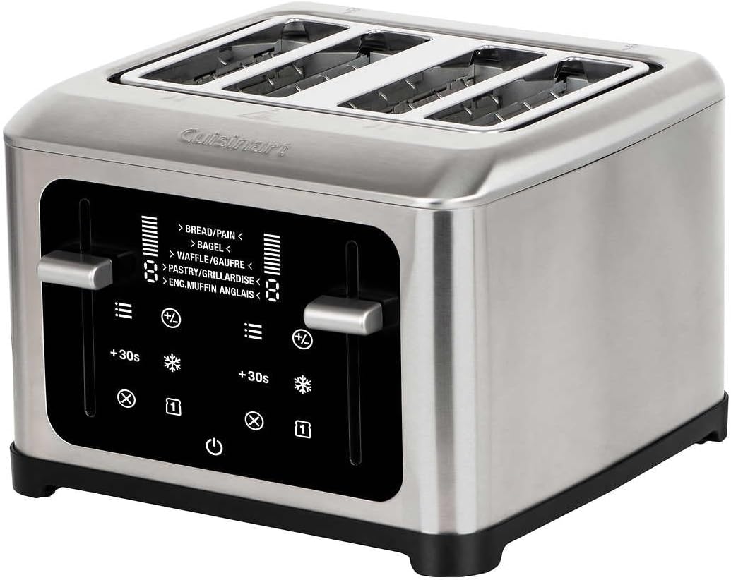 Cuisinart 4Slice Touchscreen Toaster with Self Adjusting Slots & Dual