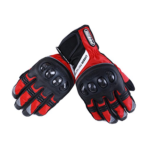 Guantes de motocicleta Madbike resistentes al agua con protección de carbono
