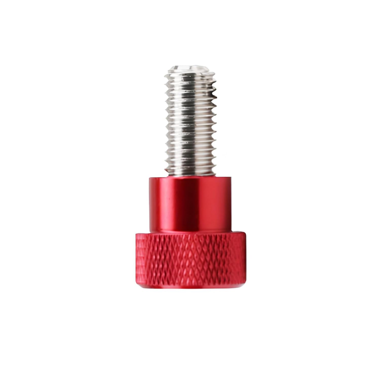 Knurled Thumb Nuts,Clamping Knob,4pcs M3/M4 Anodizing Aluminium Alloy Knurled Head Stepped Thumb Screws(Black,M4x45mm(D12x20))