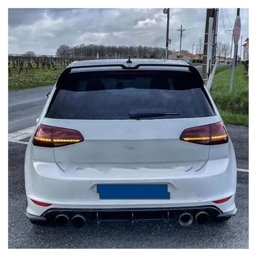 Aileron de coffre Golf 7 en ABS rigide style carbone aérodynamique