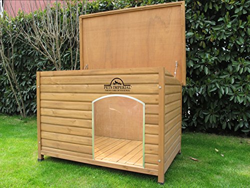 Pets Imperial® Norfolk Xl Insulated Wooden Dog Kennel Cedar Color With Support Rails And Removable Floor For Easy Cleaning #TOP3