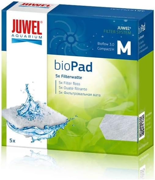Juwel Biopad Filter for Aquarium, Box of 5, White, Size M