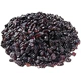 SACKORANGE 2 Pounds Garnet Tumbled Chips Stone Crushed Crystal Quartz Irregular Shaped Stones for Home Decorative Stones Vases Plants Succulents Cactus