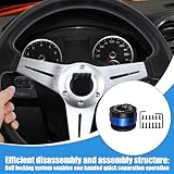 Quick Release Steering Wheel Kit - Anti Wobble Steering Hub Adapter, Fast Disconnect Racing | 6 Bolt 70mm Quick Release, Fits, Trucks, Gaming Wheels, Stylish Multi Color Choices - Image 7