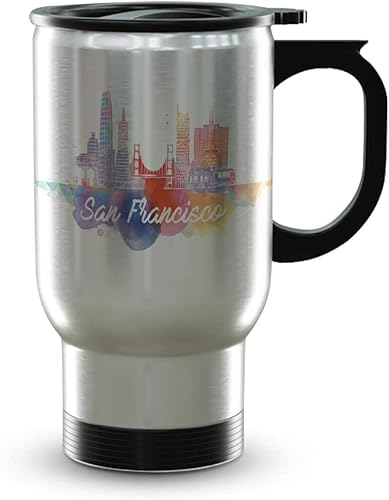Miniatura 56 de TJ Originals - Taza de café de San Francisco, regalo de taza de café de recuerdo de viaje turístico, taza de cerámica Skyline de 11 oz, taza