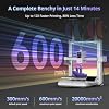 (Bundle Anycubic Kobra X) Anycubic Kobra X 3D Printer + ANYCUBIC PLA Filament 4KG Black + White + Blue + Red, Easy One-Click Printing