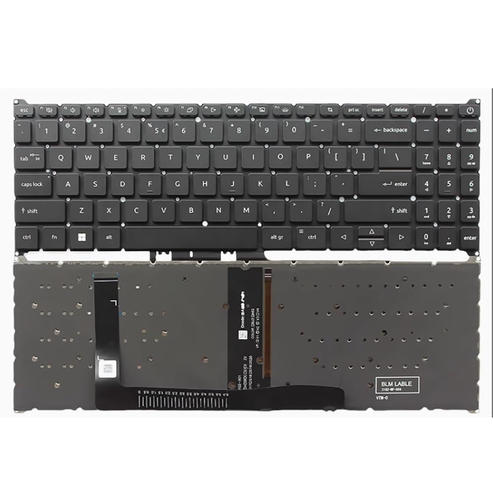 Clavier américain pour Acer Nitro V15 ANV15-51 idéal pour coder et jouer la nuit - 2