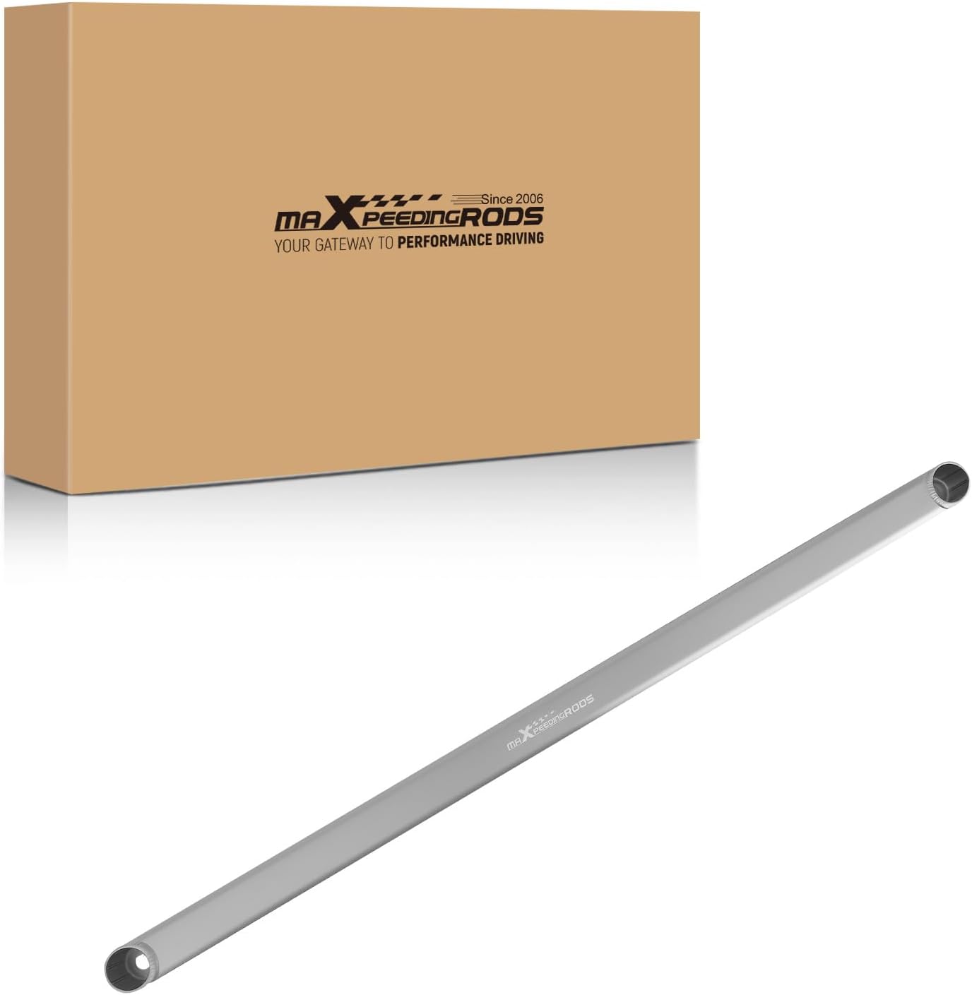 maXpeedingrods Front Lower Strut Bar for Honda Civic 2006-2011 Aluminum Strut Brace Metallic Silver