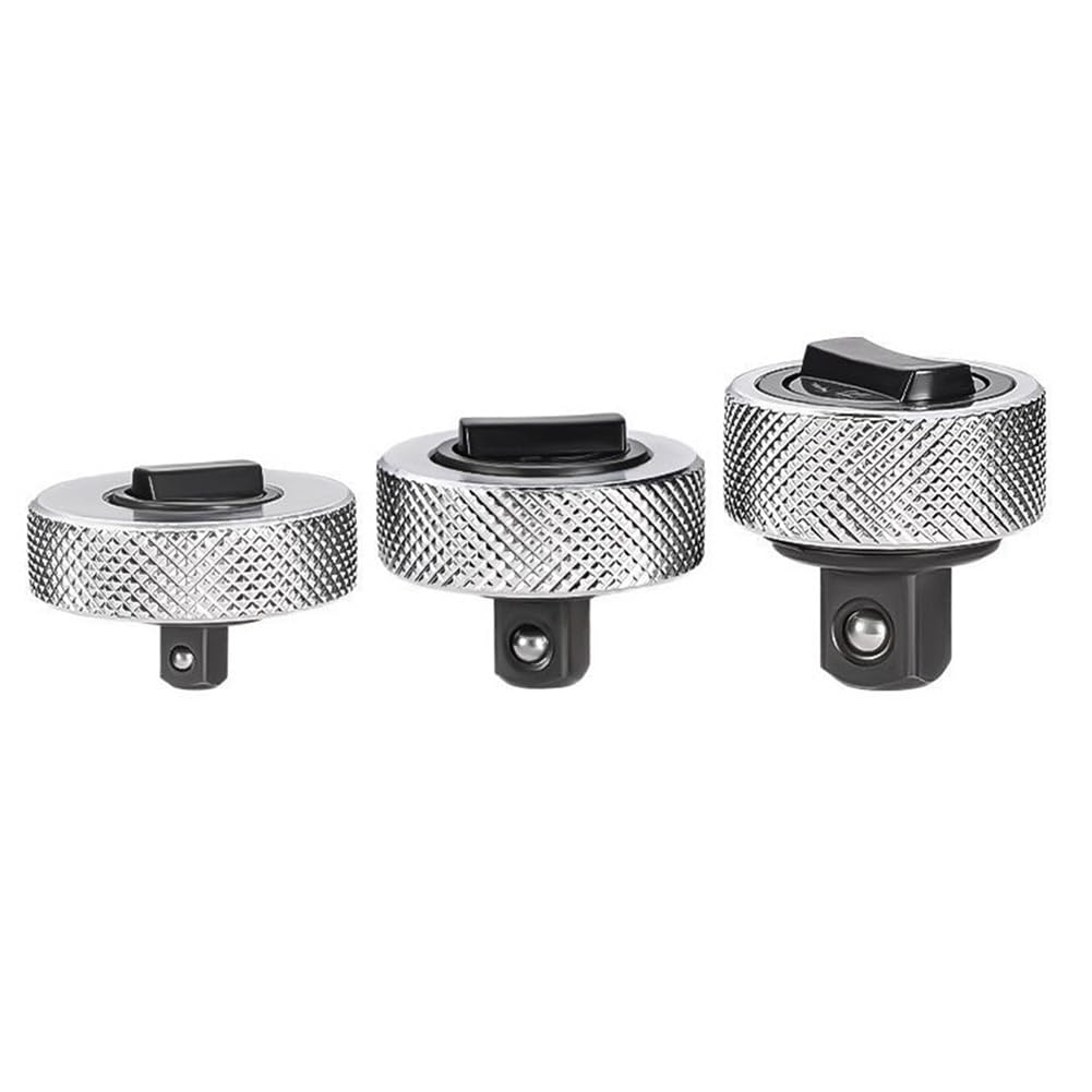 Ijsdnvjndx As Shown New Double Sided Thumb Wheel Ratchet Wrench Set, Palm Ratchet Wrench, 1/4In 3/8In 1/2In Drive Ratchet Set