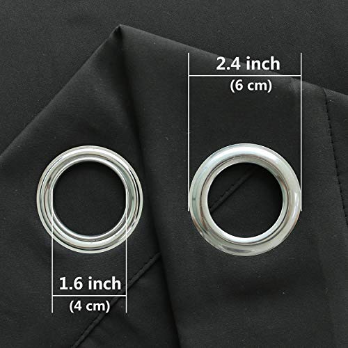 Image of DWCN Blackout Curtains for Bedroom Living Room 42 x 72 Inch 2 Panels Black