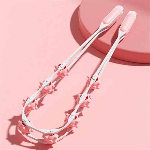 Miniatura 7 de Cuerda de rodillo de masaje manual para espalda, rodillo de bola de masaje de mano, rodillo de masaje anticelulitis, rodillo de fascia correa de