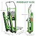1250W Electric Stair Climbing Dolly - 900lbs Capacity, 3-Mode Folding Hand Truck W/Telescopic Handle, Non-Slip Wheels for Moving Furniture, Appliances (Green)