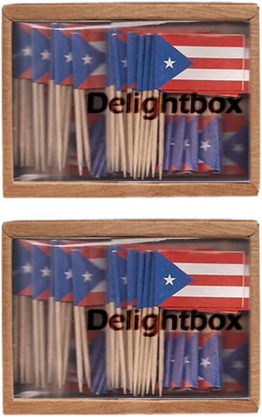 DelightBox 2 Boxes Mini Toothpick Flags (Puerto Rico) - Image 7