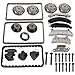SCITOO TK10436E Engine Timing Chain Kit Sets Replaces for Buick LaCrosse Rendezvous for Cadillac CTS SRX STS 2004 2005 2006 2.8L 3.6L