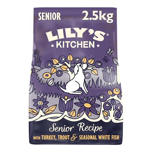 Lily’s Kitchen Mit natürlichen Zutaten hergestellt Trockenfutter für Seniorhunde Truthahn & Forelle Vollwertige Ernährung 2.5kg Beutel – Ansicht 1