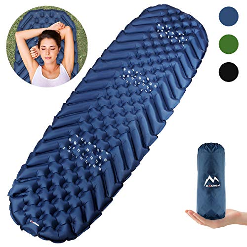 BAGLOBAL Camping Sleeping Pad for Adults, Self Inflating Camping Mat with Inflated Bag