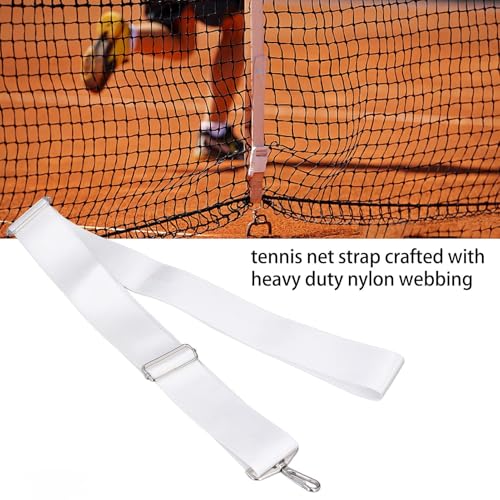 Sangle de filet de tennis réglable blanche pour ajuster le filet