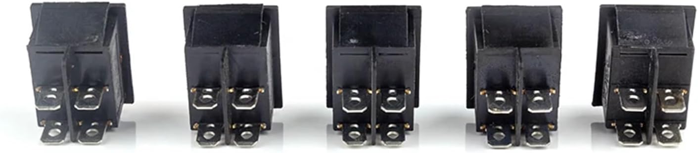 Power switch, Rocker Switch, KCD4 31x26mm Power Multicolor 2/3 Position Boat Button 16A 250VAC 20A 125VAC(Yellow Light On-off)