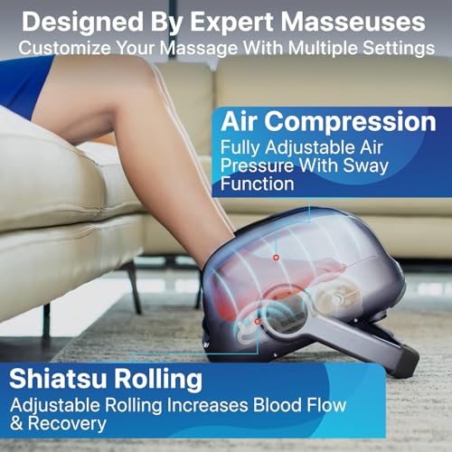 Image of Miko Shiatsu Foot Massager with Heat and Deep Kneading