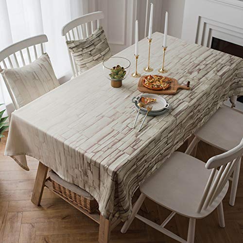 Nappe de table coton polyester rectangulaire pour tissu nappe maison