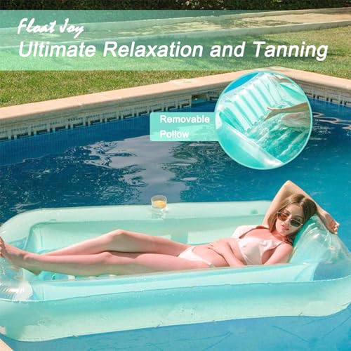 Lit gonflable de piscine ergonomique pour soulager les cervicales