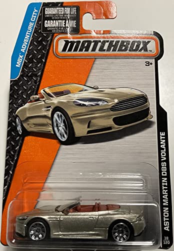 Matchbox MBX Adventure City Gold Aston Martin DBS Volante 18/120 miniatura 1