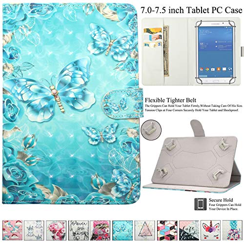 Universal 7.0-7.5 inch Tablet Case, Artyond PU Leather Folio Smart Cards Slots Case