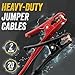 GOODYEAR Heavy Duty Jumper Cables for Car Battery – 2 Gauge 20 ft Booster Cables with Carrying Case for Cars, Trucks, SUVs, Emergency Roadside Kit