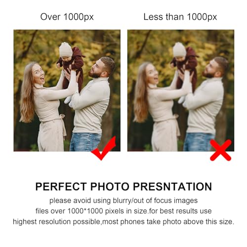 BABOOM Personalized Photo Necklace Engraved Heart Shaped Memorial Necklace Customized Picture Necklaces for Mom Grandma Women4