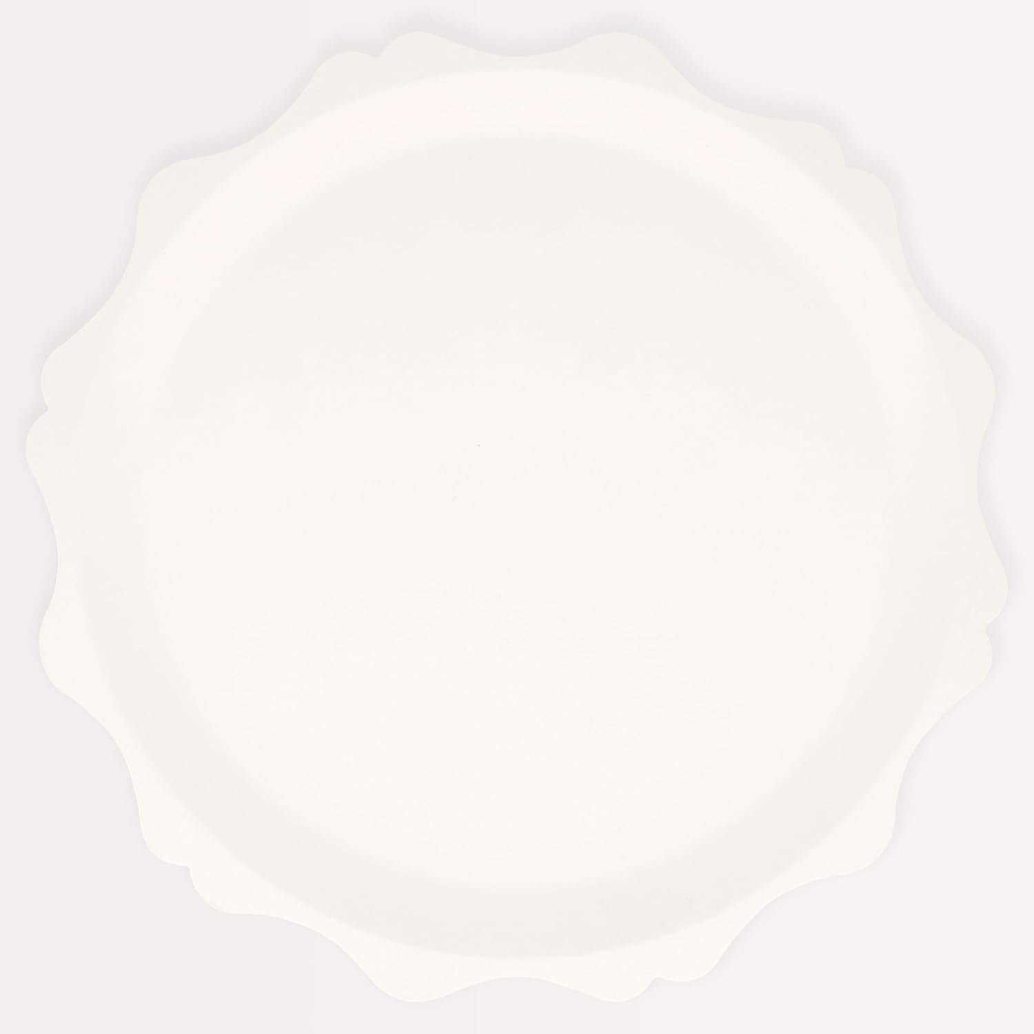 Meri Meri Decorative Edge Compostable Plates (Pack of 8), Bamboo Disposable Plates, Available in 2 Sizes, Hot & Cold Food