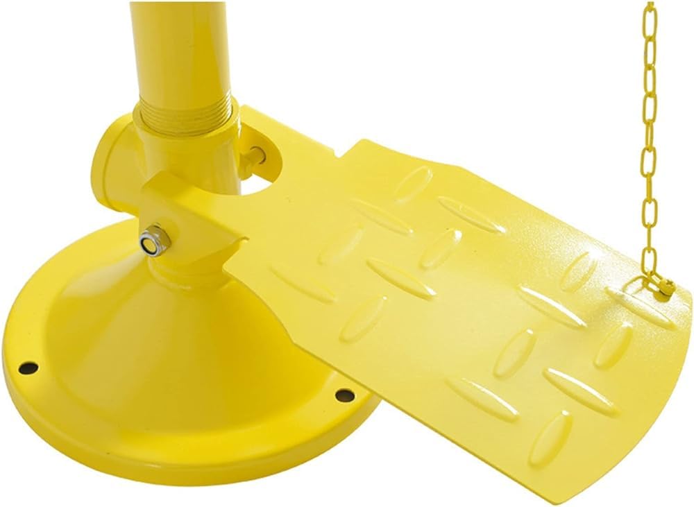 Station de Lavage oculaire, système de Douche d'urgence, Acier Inoxydable 304 avec pédale, revêtement ABS, idéale pour Une Utilisation en extérieur dans Les usines et Les laboratoires.