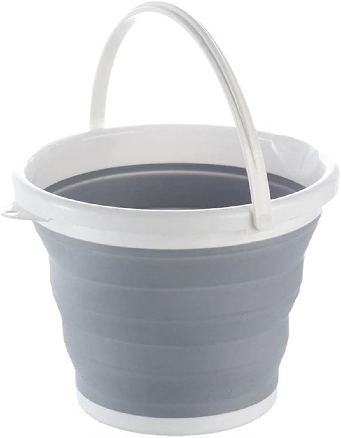 Whitecloud TRANSFORMING HOMES® Silicone Foldable Bucket Collapsible with Strong Folding Bucket Flexible Compact BPA Free Design and Sturdy Handle for Hiking Camping and Outdoor (10 Liter Grey) (B0B71FVWQN) Amazon Price History, Amazon Price Tracker