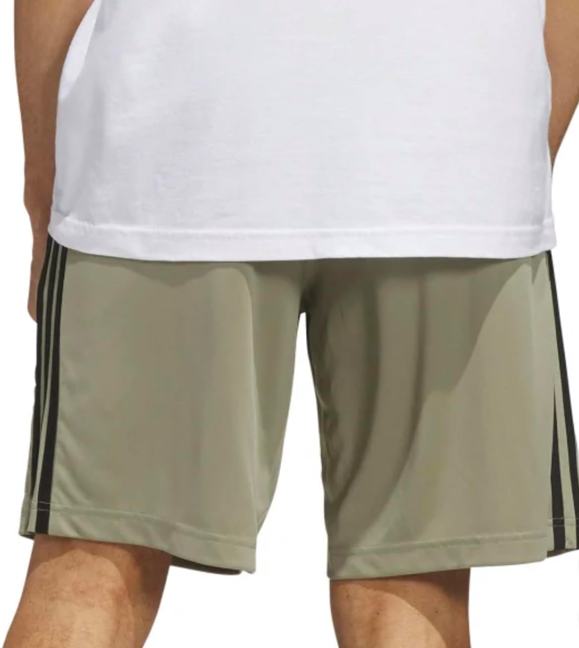 adidas Mens 3S PES Athletic Shorts Training Casual Bottoms Casual Moisture Wicking - Grey
