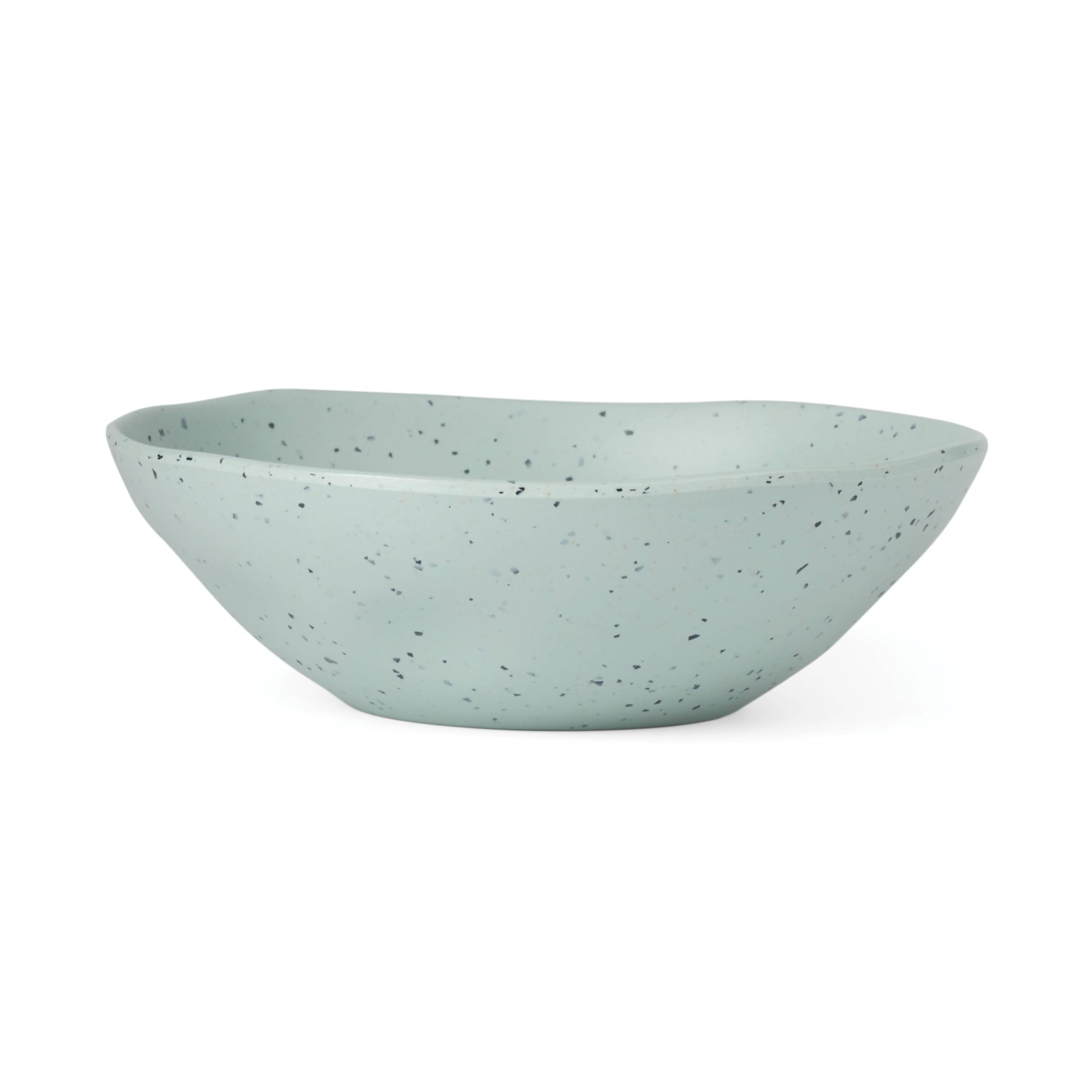 Oneida 895952 Terrazzo Melamine Mint 12-częściowy zestaw zastawy stołowej, lekki materiał melaminy