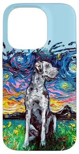 Merle Great Dane Starry Night Splash Art – Dog Lover Gift Case for iPhone 14 Pro
