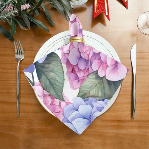 Servilletas de tela multicolor floral paquete x6 miniatura 3